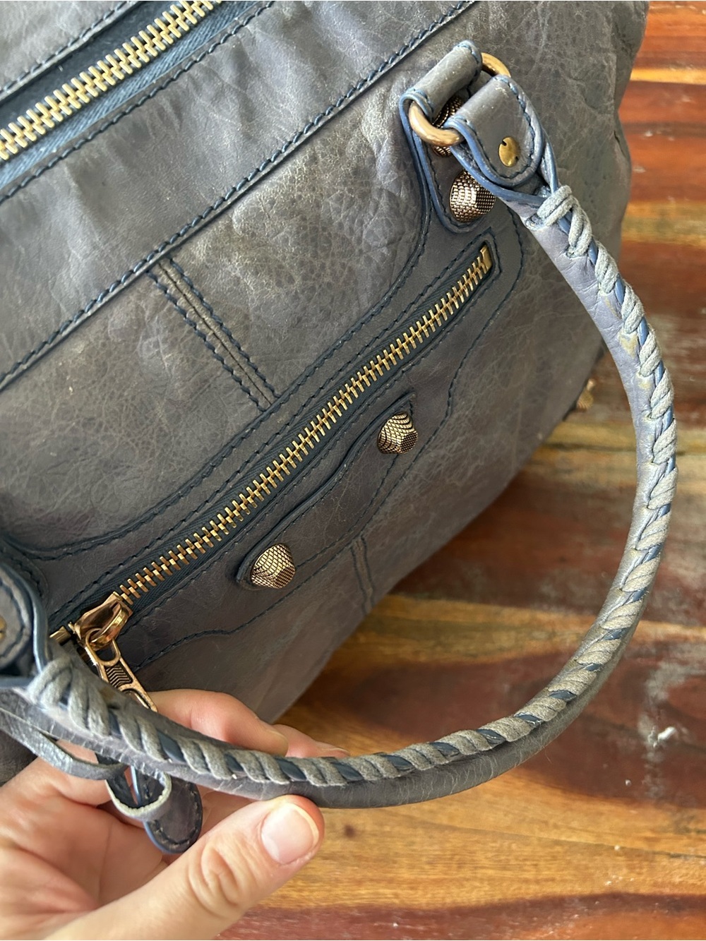 Balenciaga Jacynthe Giant 12 Rosegold Arena Weekender Bag - Picture 9 of 16